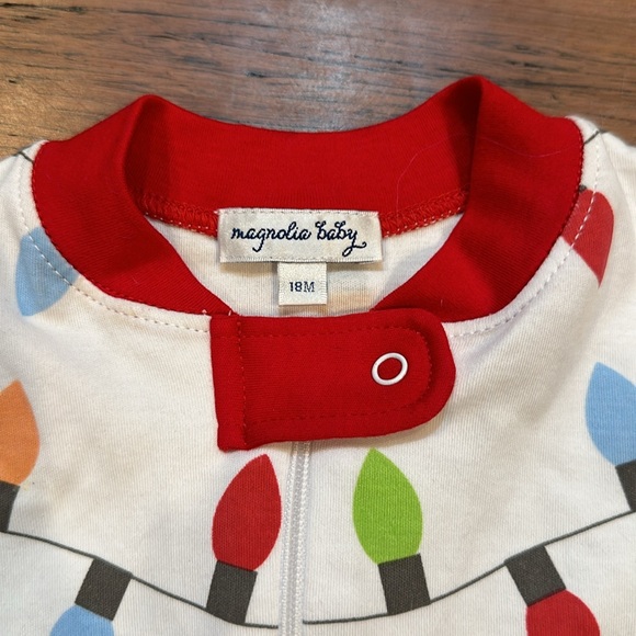 Magnolia Baby Holiday Lights Playsuit Zippy One Piece Outfit Pajamas 18m NWT - Picture 2 of 3